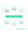 Earrings | Layered Circle Hoop Earrings | Van Gogh | Almond Blossoms